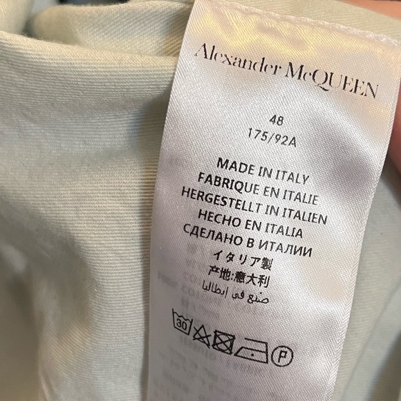 Alexander McQueen 2018 Denim Moto Jacket - Picture 8 of 10